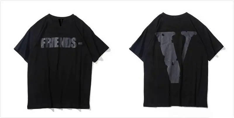 

Черная футболка Vlone Friends Total Black унисекс футболки Влон Вилон