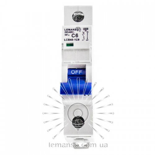 

Автоматический выключатель MCB Lemanso 4.5KA (тип С) 1п 16A LCB45