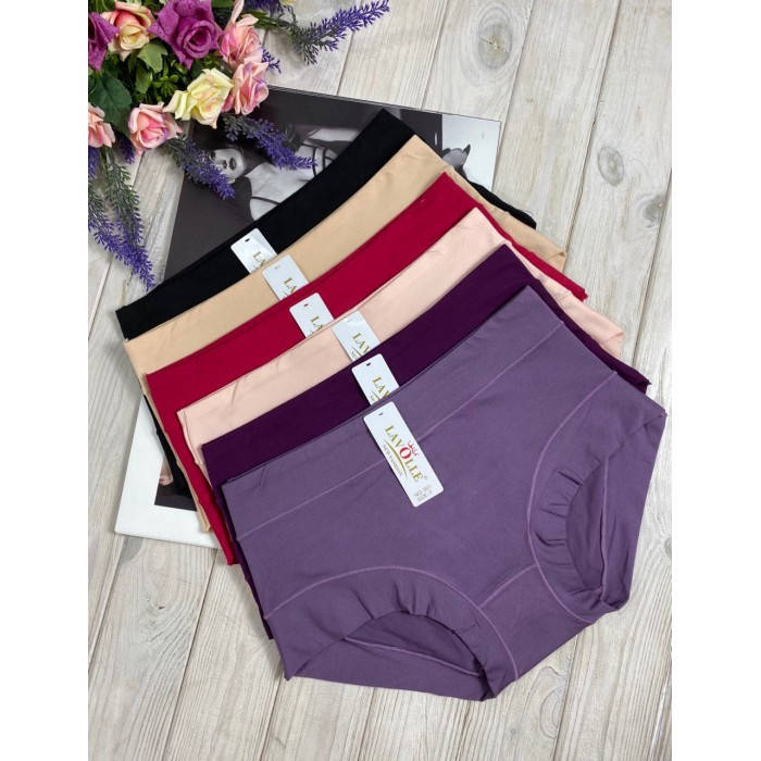 

Трусы бамбук батальны Lavolle однотонные беж вино персик 50-52 (001) Качество!, Разные цвета