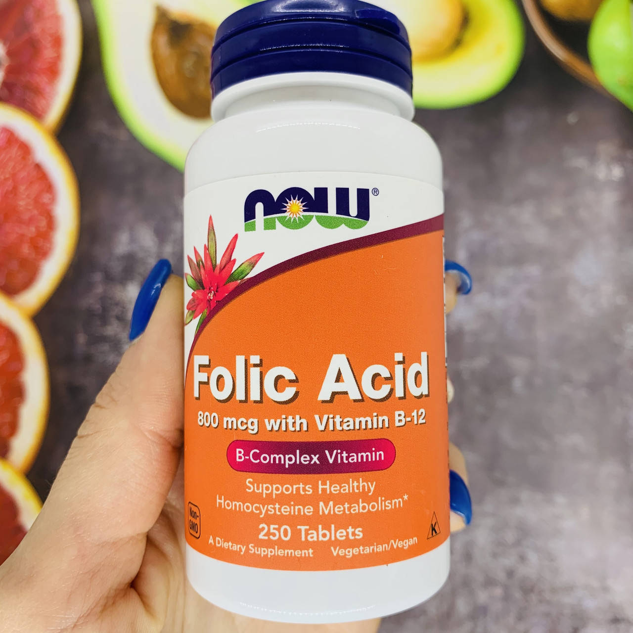 

Now Foods, фолиевая кислота, 800 мкг, 250 таблеток