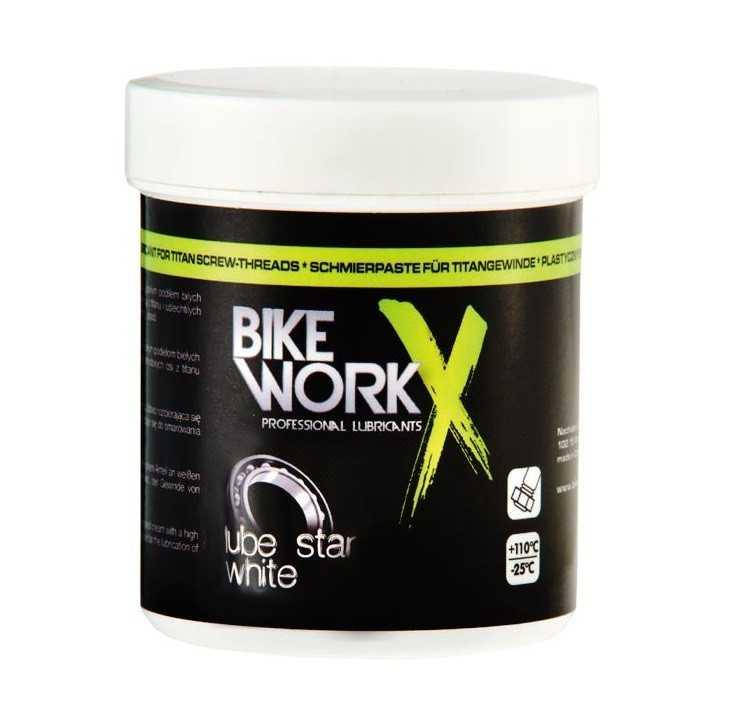

Густая смазка для подшипников BikeWorkx Lube Star White PTFE, с тефлоном (100 г)