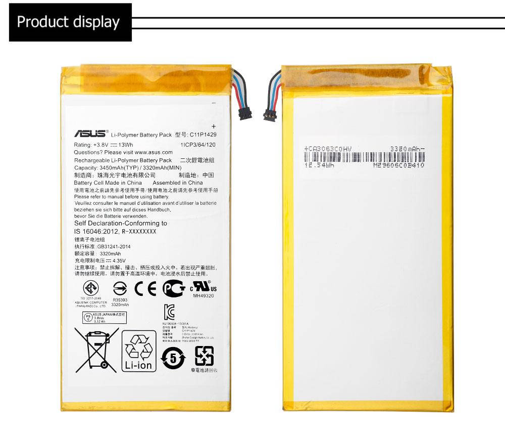 

Аккумулятор Asus C11P1429 / ZenPad C 7.0 Z170CG, 3450 mAh АААА