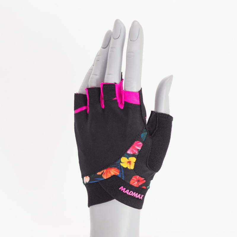 

Перчатки для фитнеса MAD MAX Flower Power MFG 770, Black/Pink XS