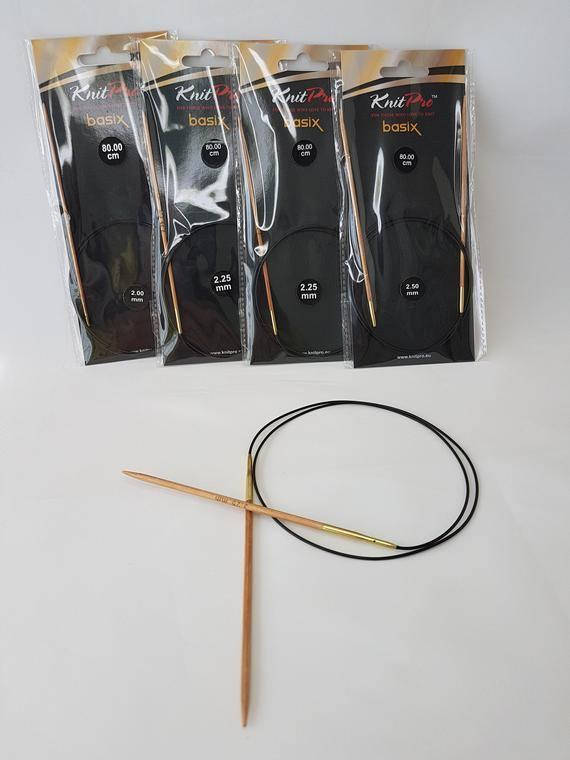 

Спиці Knitpro Basix birch (Бейсікс Бірч) 80 см, 3,75 мм