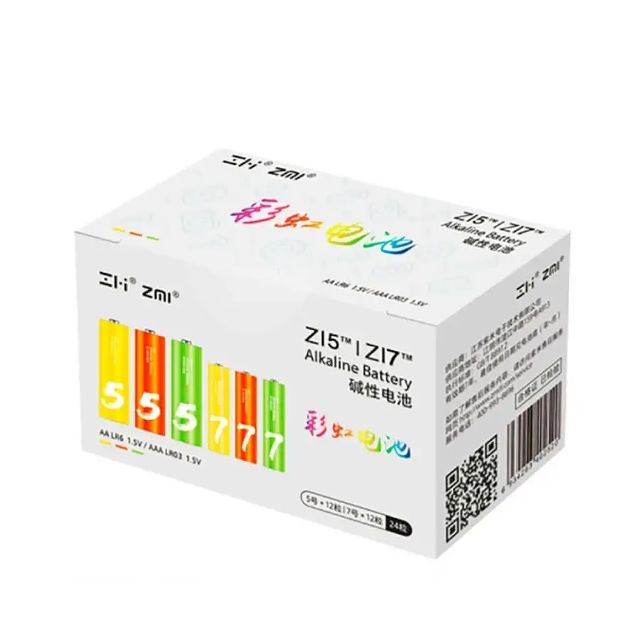 

Батарейки ZMi Rainbow Z15AA/Z17AAA batteries (12+12 шт.) LR24