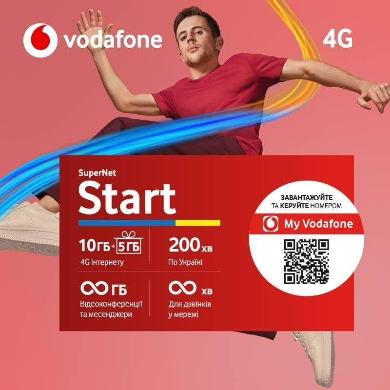 

Стартовый пакет VODAFONE SuperNet Start+