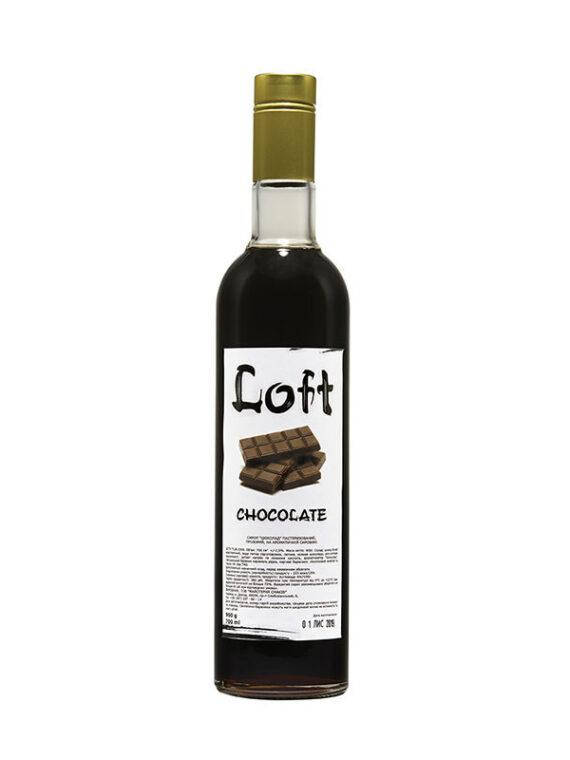 

Сироп-топпинг ТМ "Loft" к кофе и десертам со вкусом "Шоколад" 0,7 л
