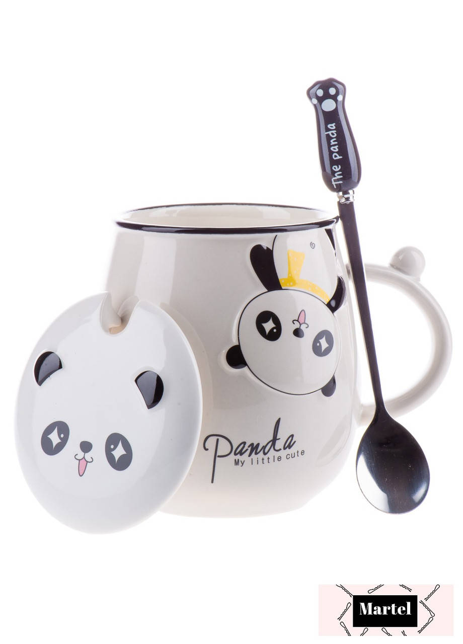 

Кружка Martel с крышкой и ложкой Brie 02, 500 мл, Белый