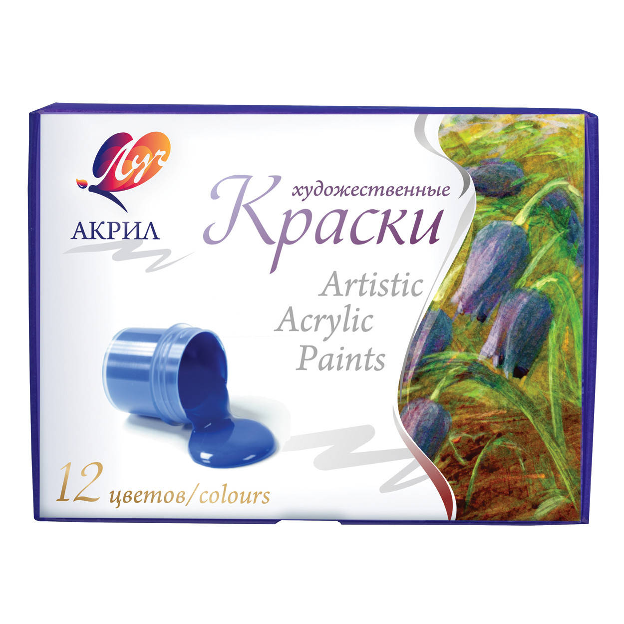 

Краски акриловые художественные 12 цвета 15 мл 22С1409-08 код: 350919