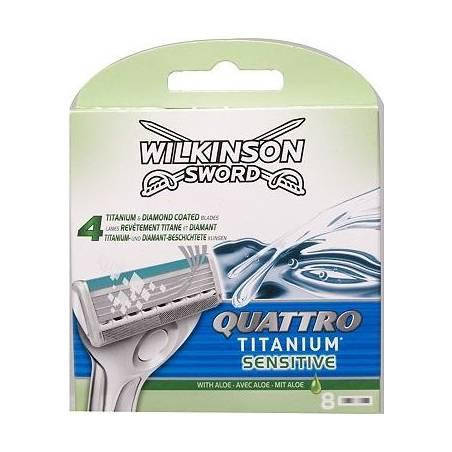 

Катріджі для гоління Wilkinson Sword Quattro Titanium 8шт.