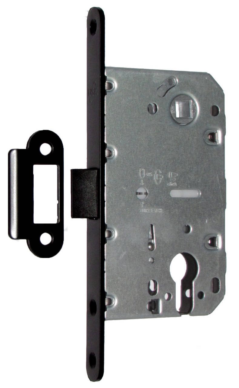 

Замок для межкомнатной двери USK 410C PVC 85*50 Черный