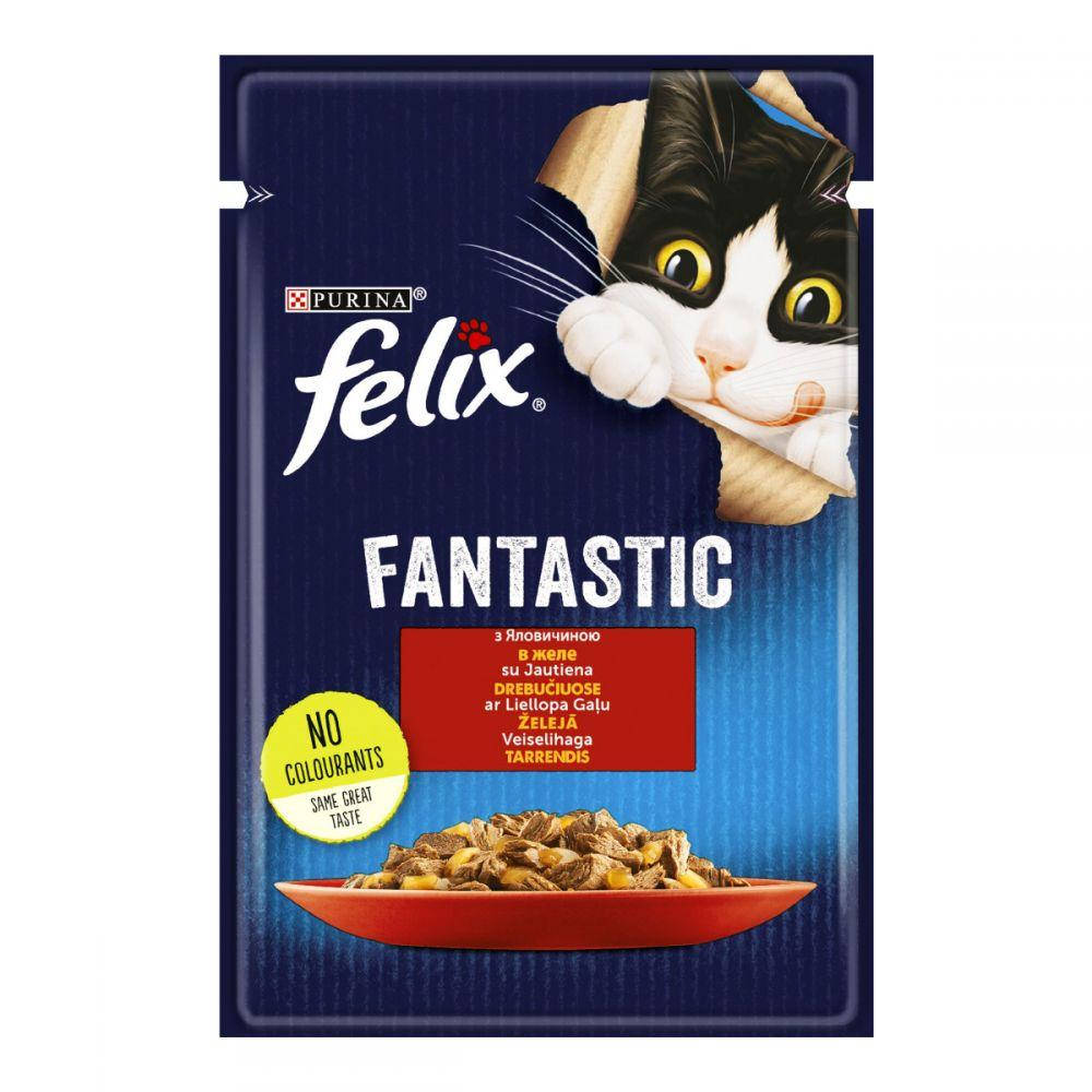

Felix Fantastic з яловичиною в желе, 85 г
