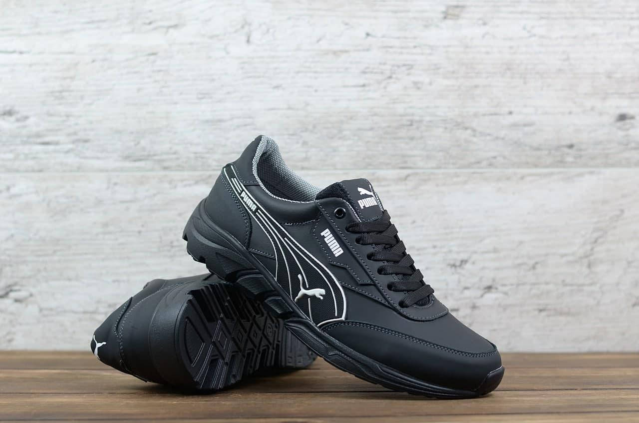 

Мужские кожанные кроссовки Puma, натуральная кожа, Польша 43, Черный
