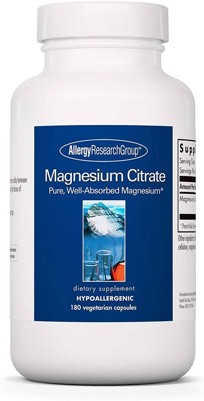 

Allergy Research Magnesium Citrate / Магний цитрат 180 капсул