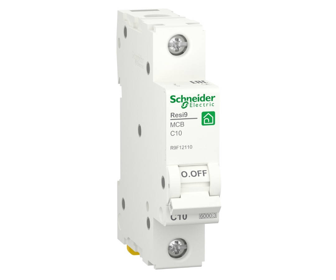 

Автоматический выключатель 1p C 10A, 6kA, Schneider Electric, Resi9, R9F12110