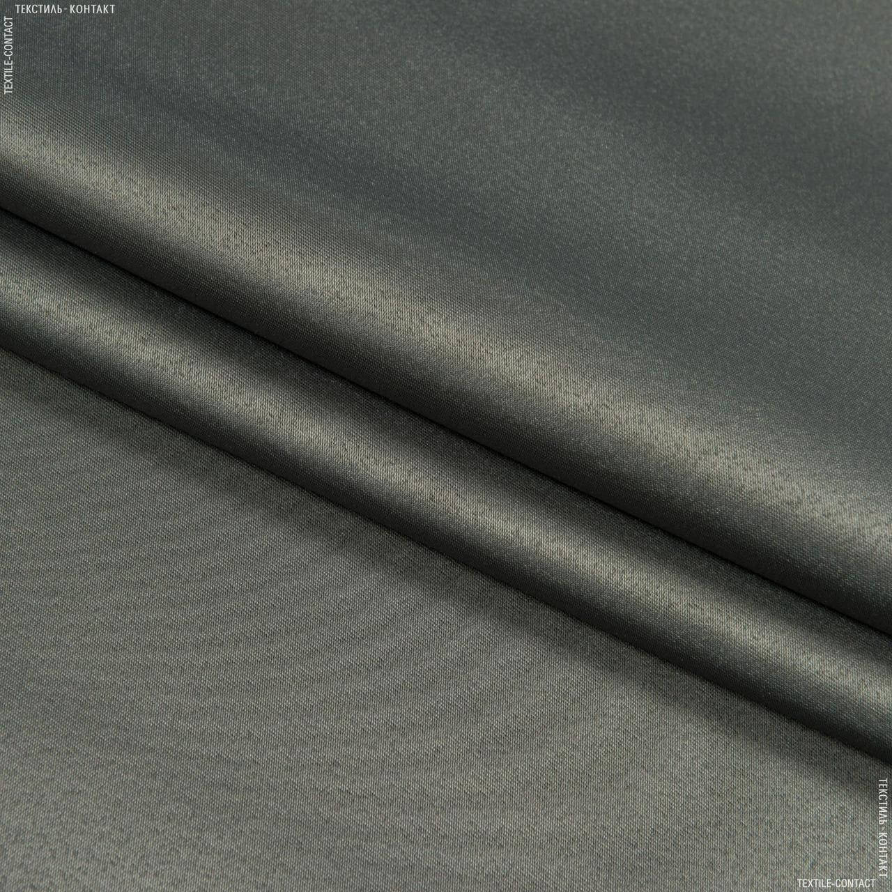 

Декоративный атлас дека / deca графит, Серый