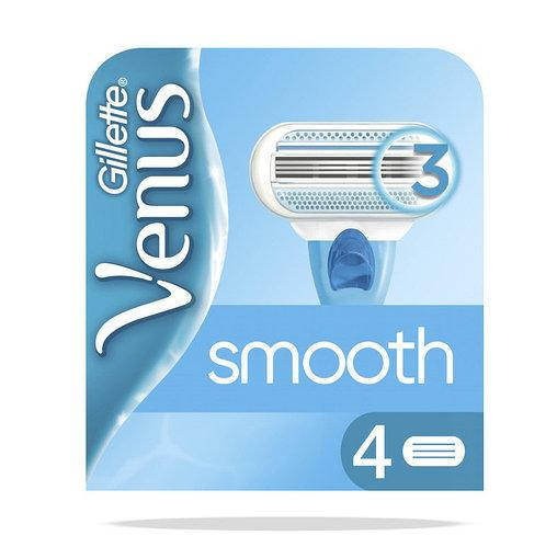 

Сменные картриджи /кассеты для бритья Gillette Venus Smooth 4шт
