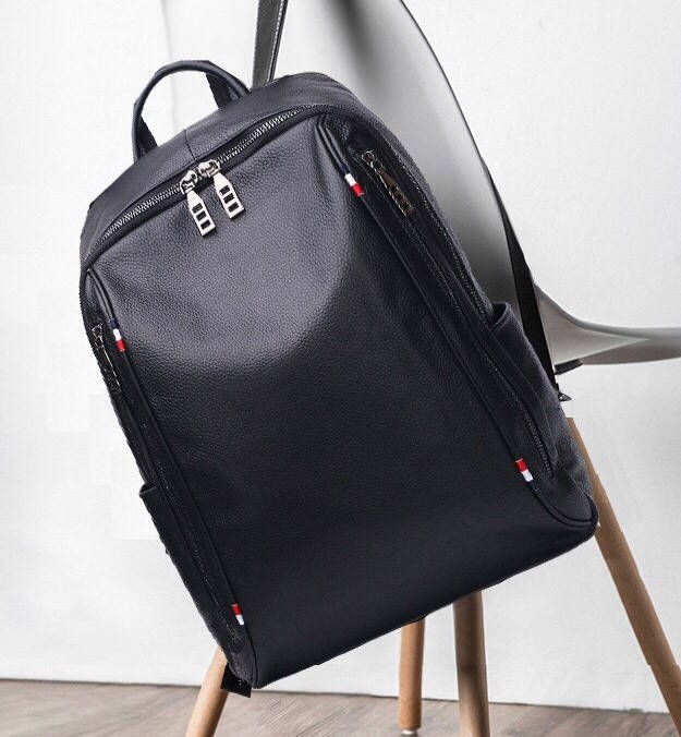 

Мужской кожаный рюкзак Borsa Leather k168001-black, Черный
