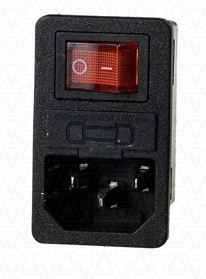 

Разъем питания сетевой с предохранителем 10А IEC 320 AC-002 (red, blue)