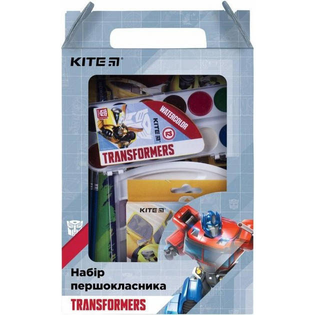

Набір канцтоварів для першокласника Kite Transformers в школу