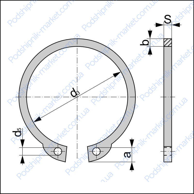 

Днар026 (VBC® ) стопорное кольцо