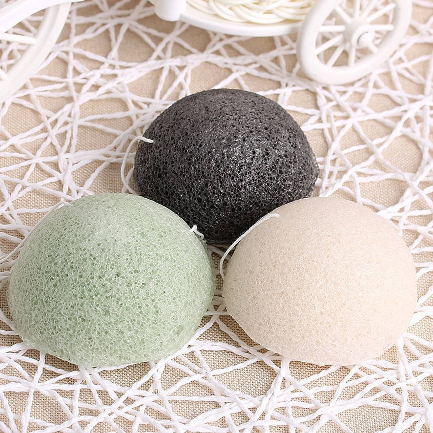 

Губка конжак, натуральный спонж конняку для умывания, разные цвета.