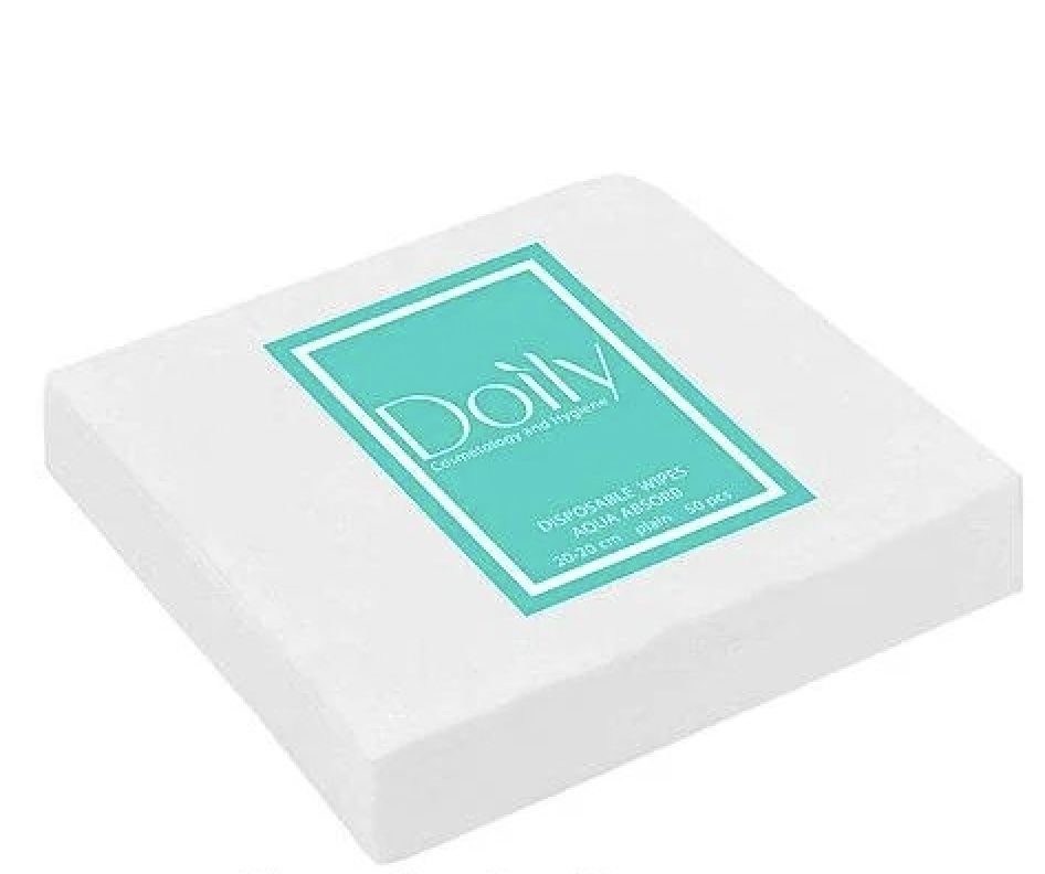 

Одноразовые салфетки в пачке, безворсовые, Doily, сетка, 30х30, 100 шт