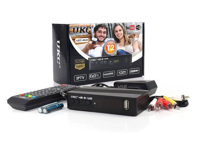 

Цифровой эфирный приемник с экраном DVB-T2 UKC IPTV/YouTube/WiFi/MP4/4K/1080 T2-0967 40шт 8064