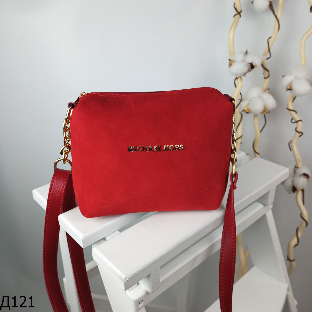 

Маленький клатч замша красный Michael Kors