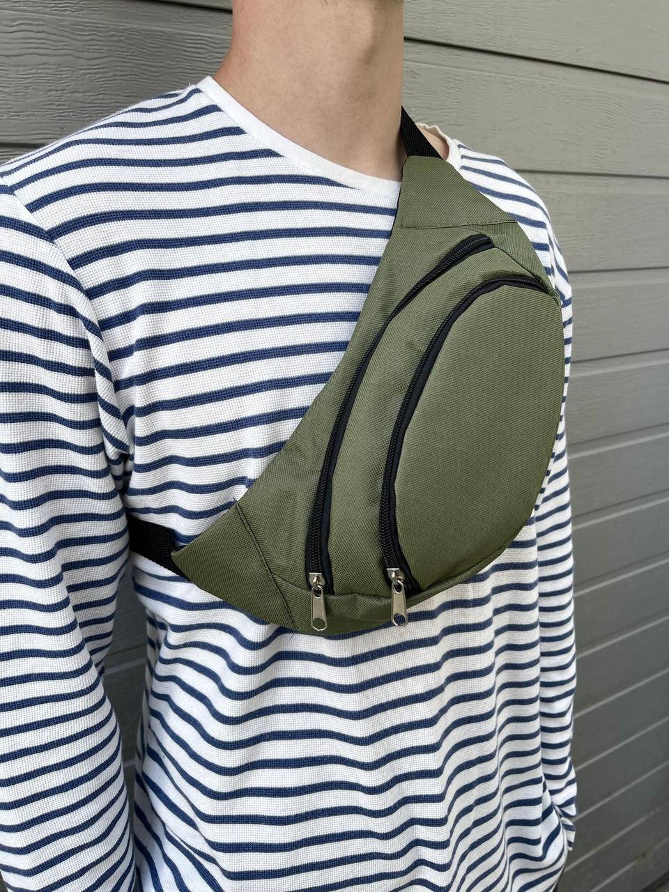 

Мужская бананка хаки вместительная бананка через плече удобная бананка на пояс камуфляжная