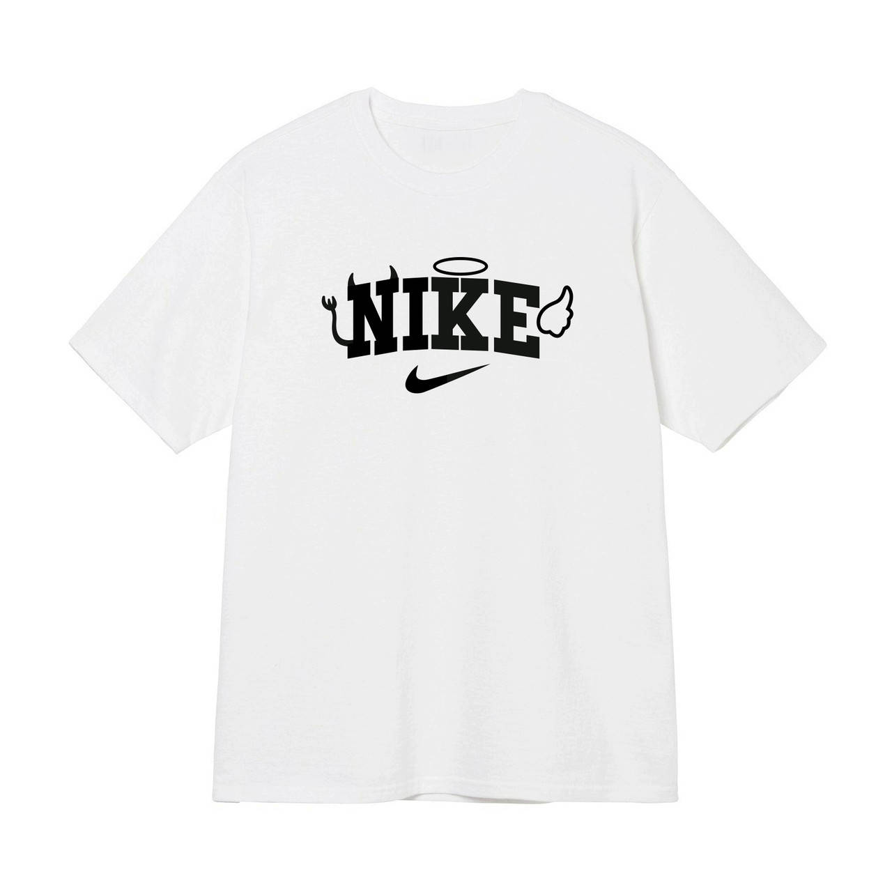 

Белая футболка Nike Angel / Demon Logo белые футболки Найк унисекс