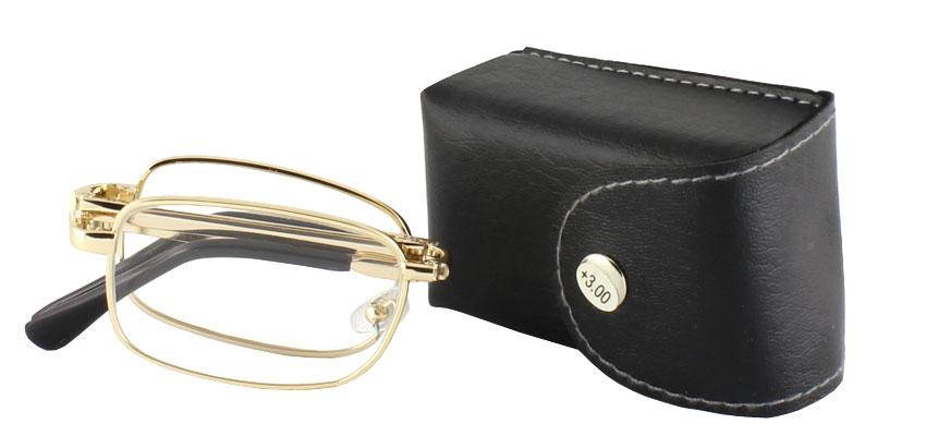 

Складные очки с футляром ( линзы стеклянные )