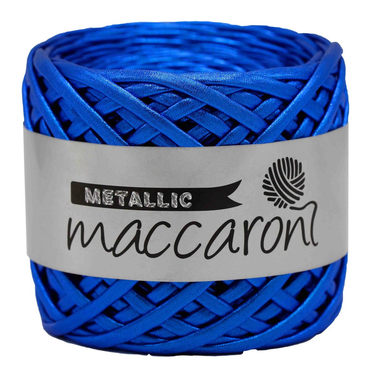 

Пряжа под кожу Metallic Maccaroni,синий