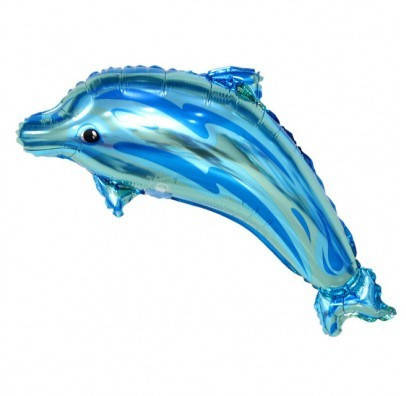 

Воздушный шарик фольгированный Дельфин 901546, Голубой