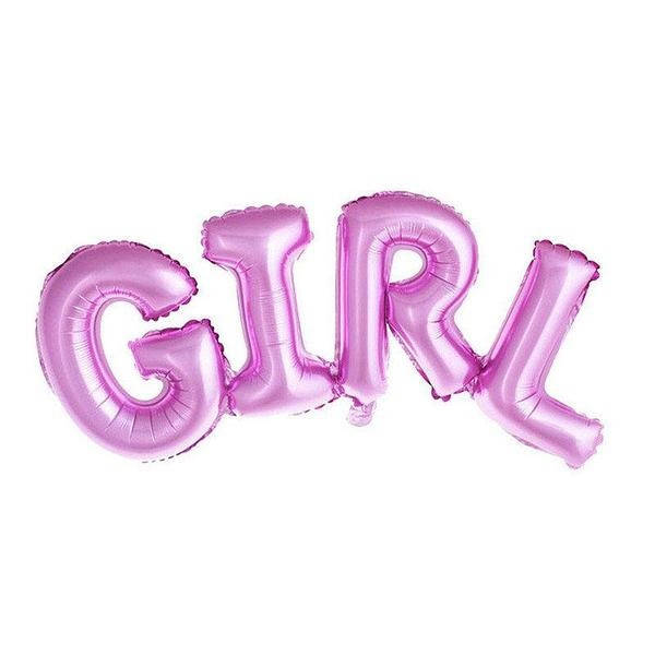 

Фольгированные буквы КНР (74х32 см ) Girl, Розовое золото