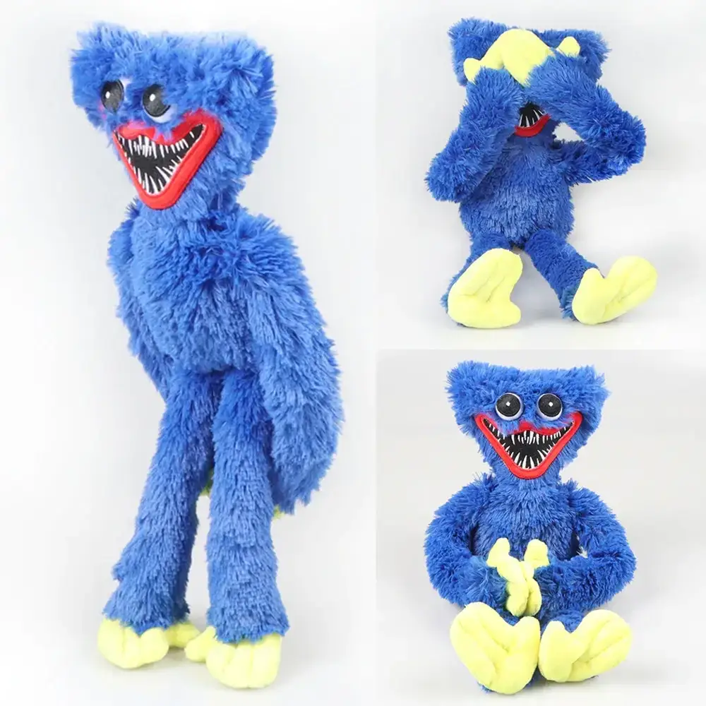 

Мягкая Игрушка Plush Хаги Ваги Huggy Wuggy Миси Киси с липучками на руках, Синий