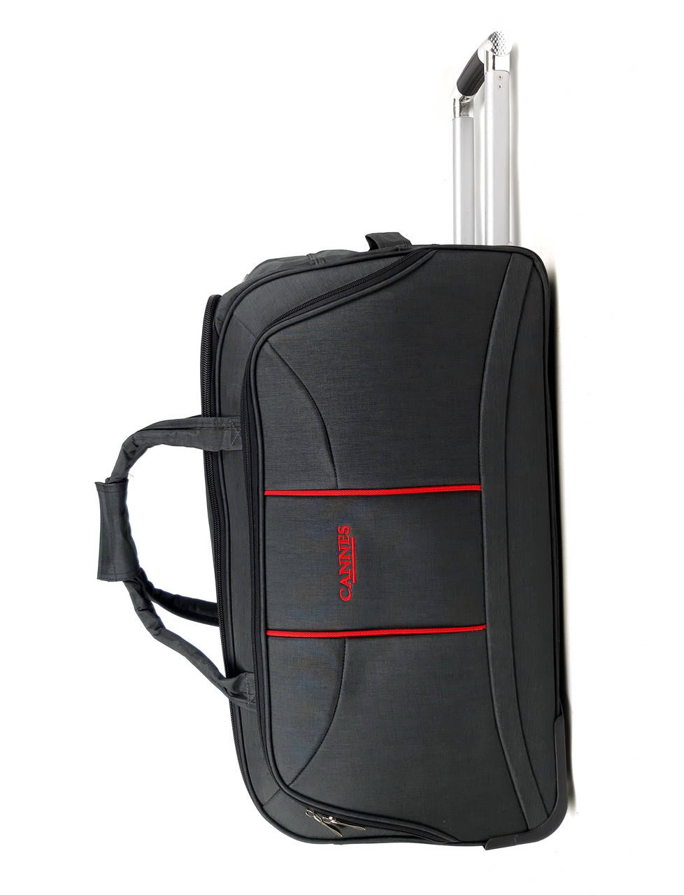 

Маленькая сумка на 3 колеса 50л, Черная 52×26х33 см., Черный