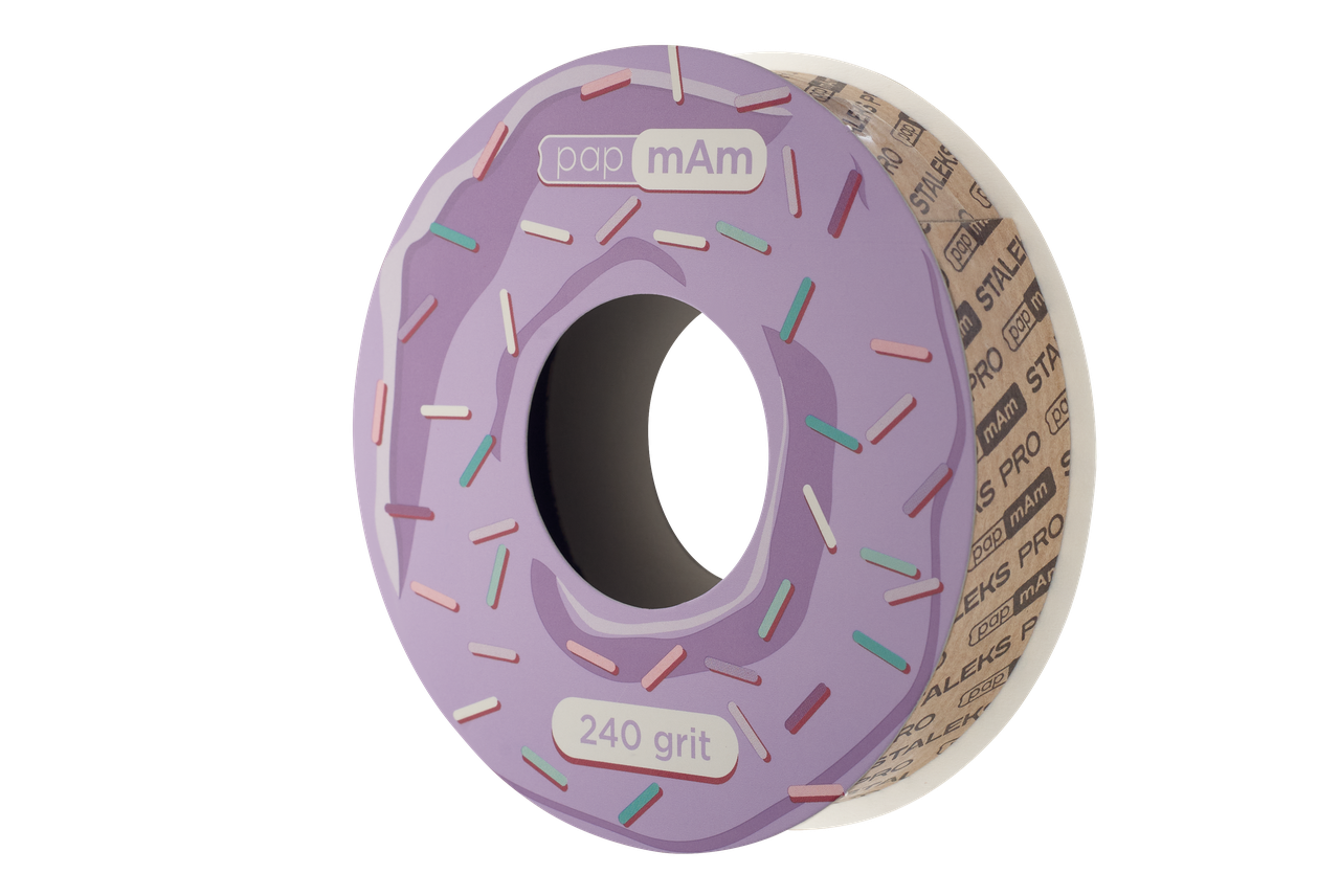 

Запасной блок файл-ленты papmAm для пластиковой катушки Bobbinail STALEKS PRO 240 грит, ATSC-240