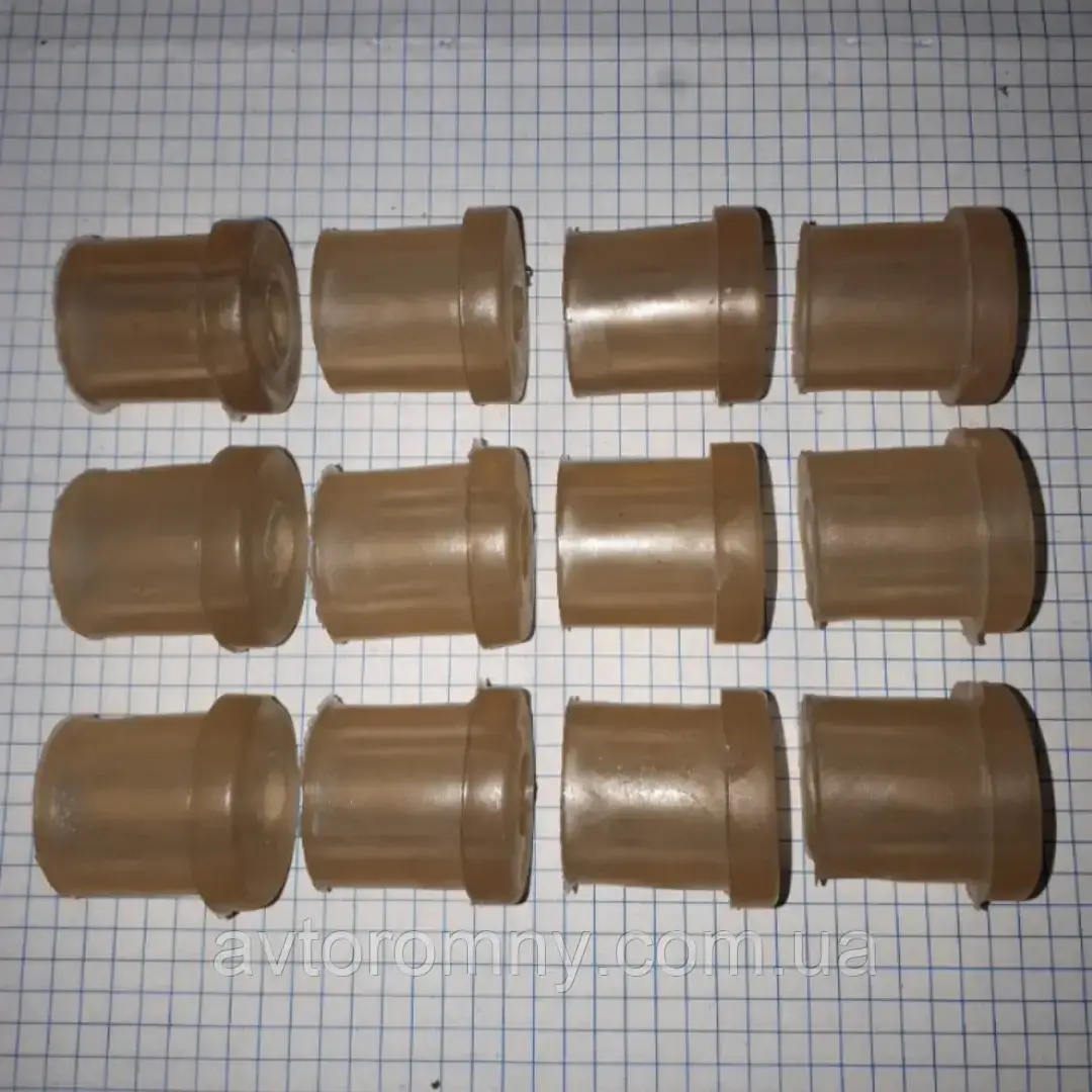 

Втулки рессорные комплект 12шт Москвич ИЖ 412 2140 прицеп 412-2912028 Прозрачные силикон