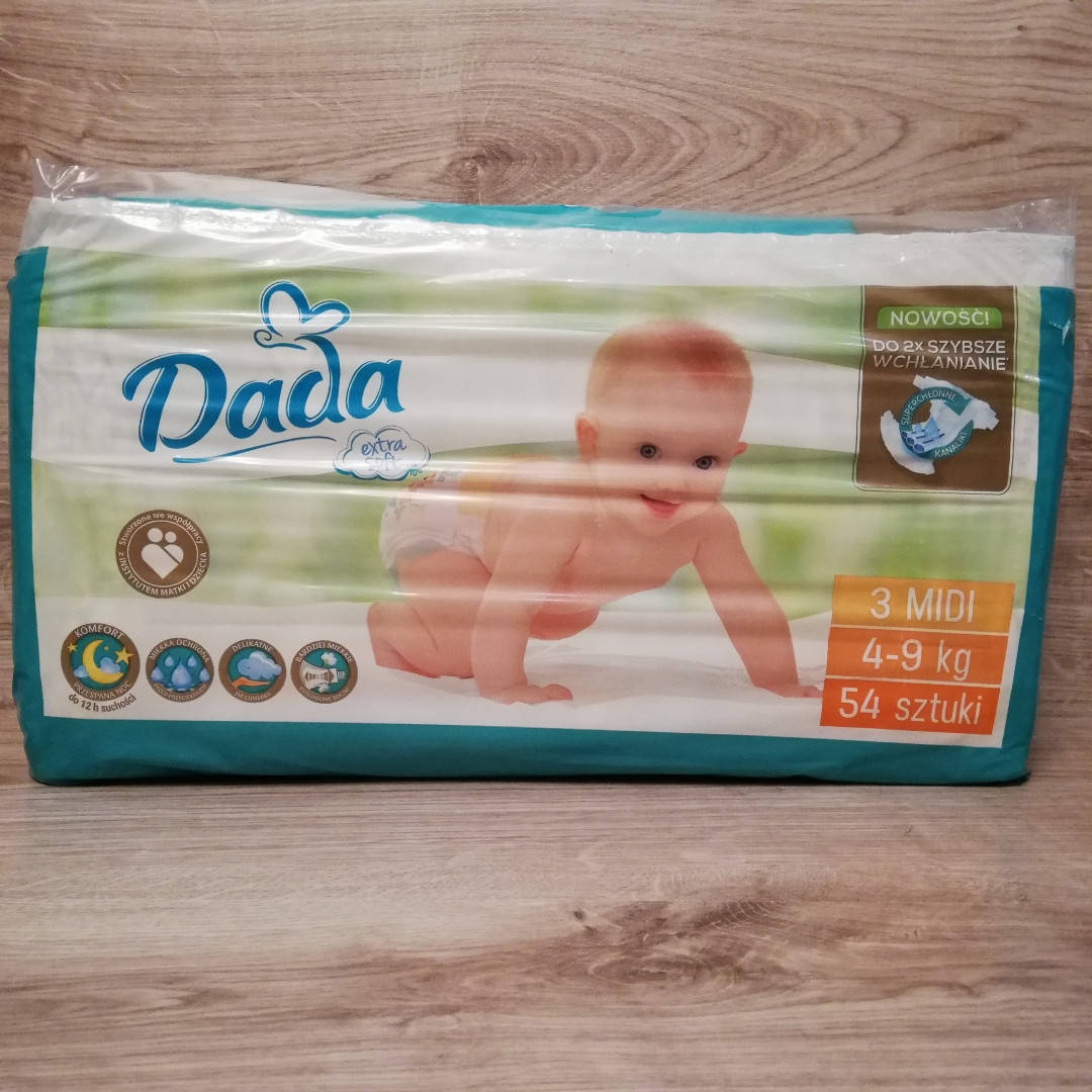 

Подгузники Dada Extra Soft 3 Maxi (4-9 кг), 54 шт