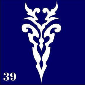 

Трафареты для био-тату 6х6 (№ 39)
