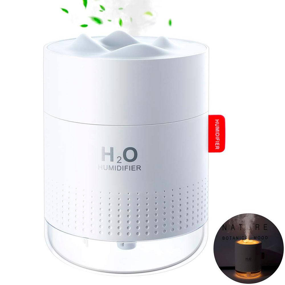 

Портативный увлажнитель воздуха Humidifier H2O 500 мл с подсветкой / Ультразвуковой Аромадиффузор
