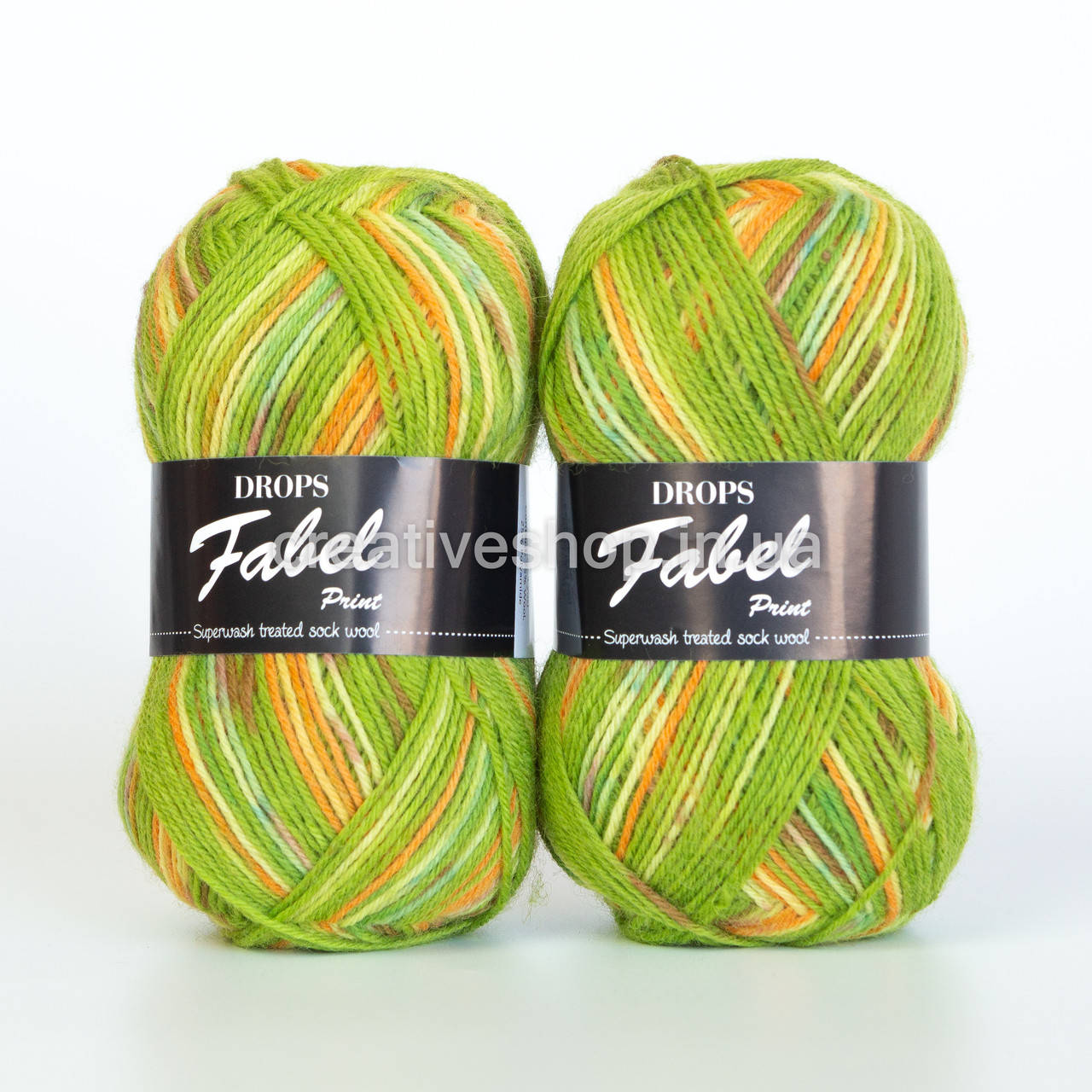 

Пряжа Drops Fabel Print (цвет 151 guacamole)