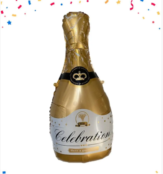 

Бутылка шампанского НАДУВНАЯ золото 70 х 90 см, Разные цвета