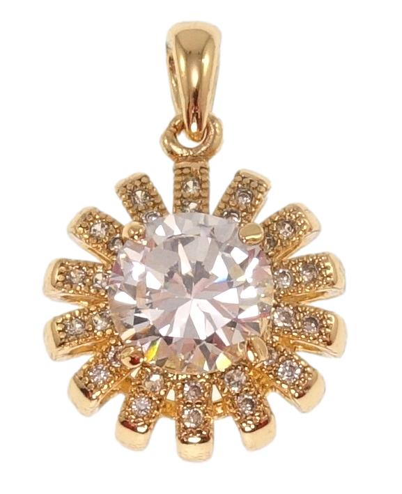 

Кулон Xuping Позолота 18K "Вставка фианит" для цепочки до 2мм