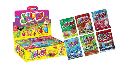 

Желейные конфеты Jellopy Mix 6 видов 35 пачек по 20 грамм (Saadet)