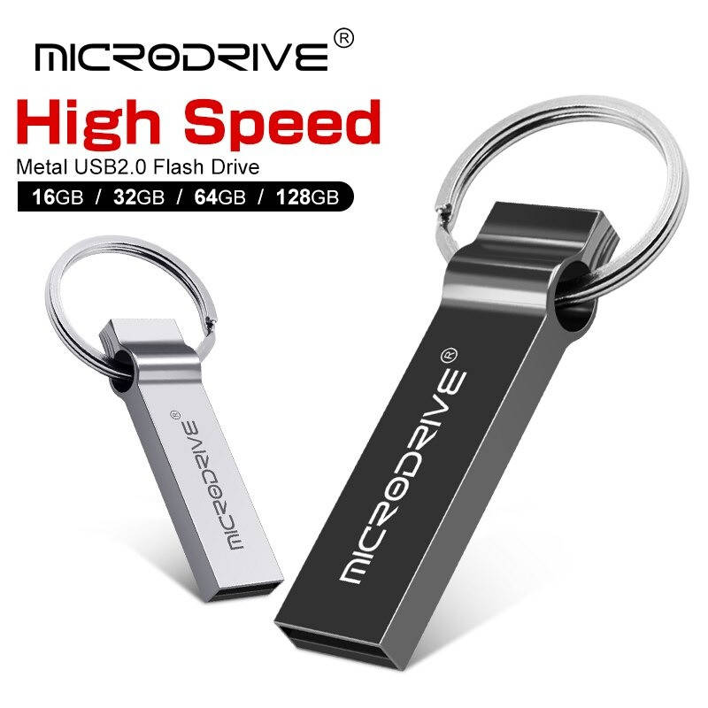 

USB флешка 64 GB. Металлический водонепроницаемый корпус, Черный