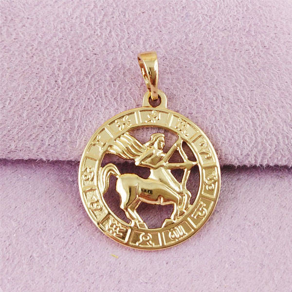 

Знак зодиака Xuping Стрелец медицинское золото позолота 18К А/В 5-0095/4