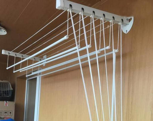

Сушилка потолочная для белья Laundry 1,6 м, Белый
