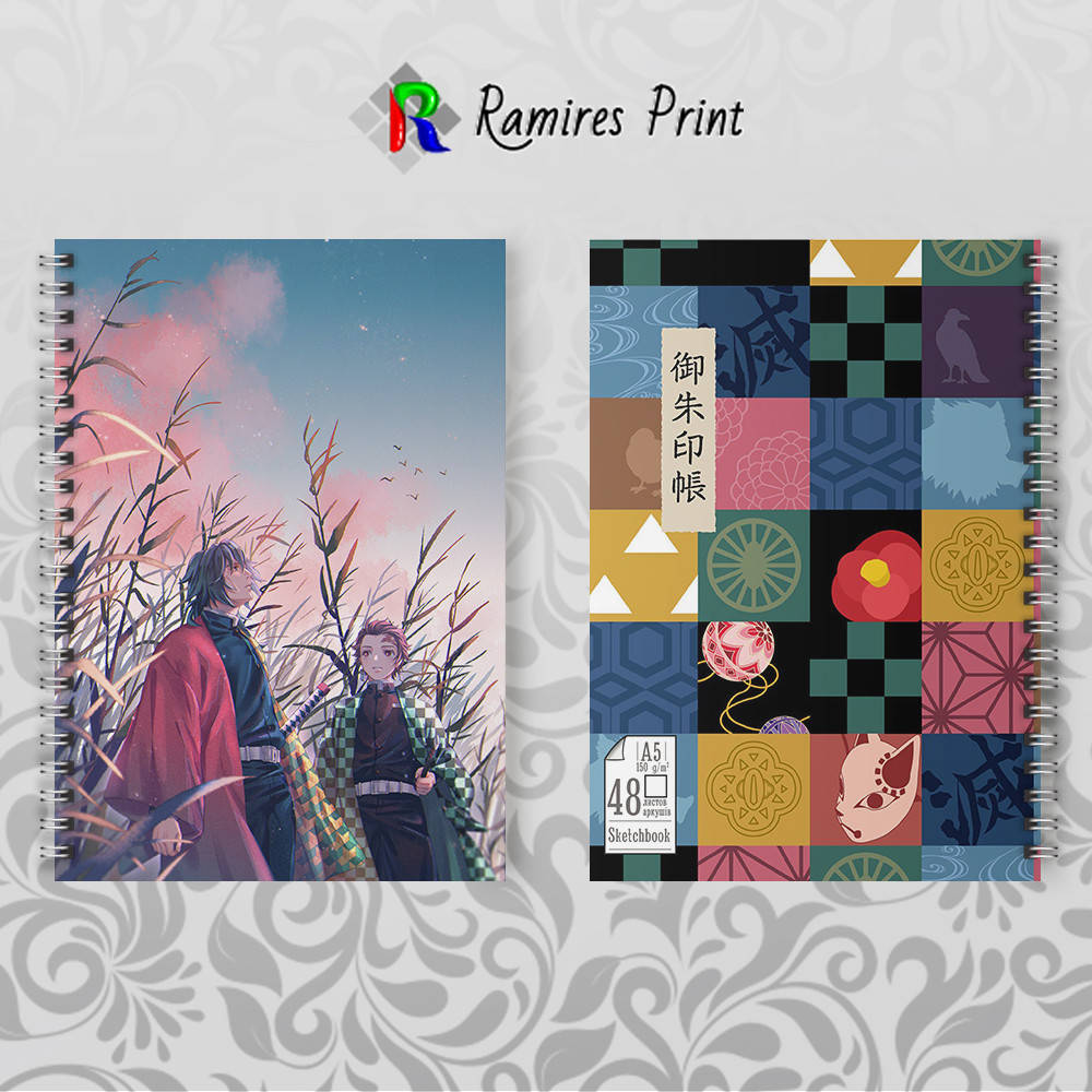 

Скетчбук Аниме Kimetsu no Yaiba 010